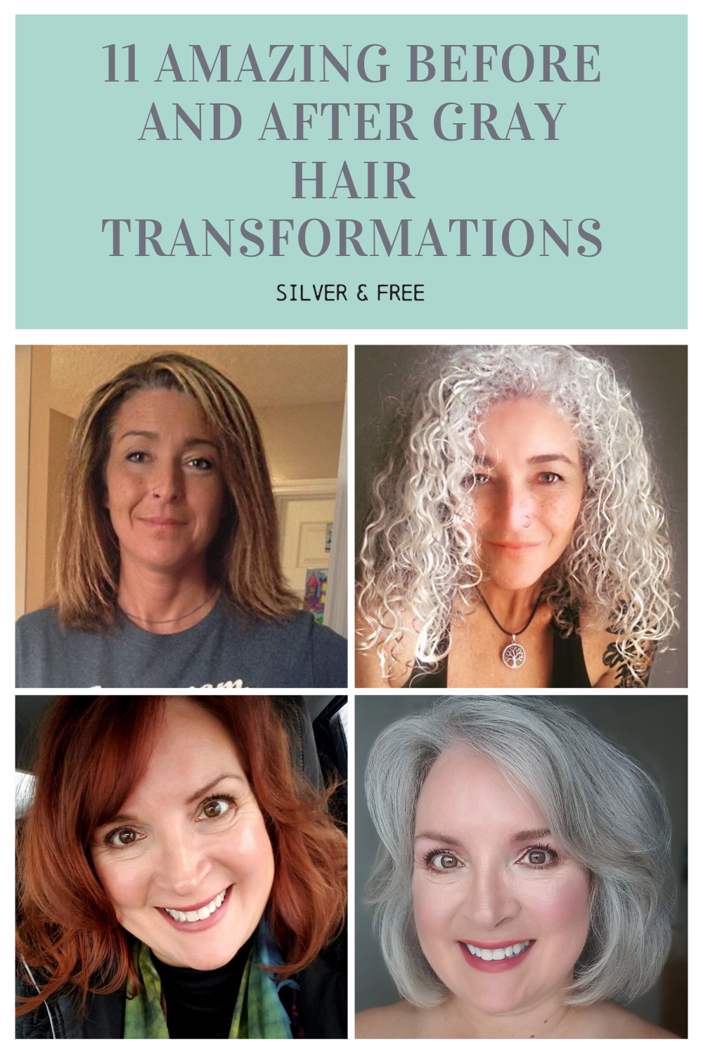Going gray before and after pictures deals