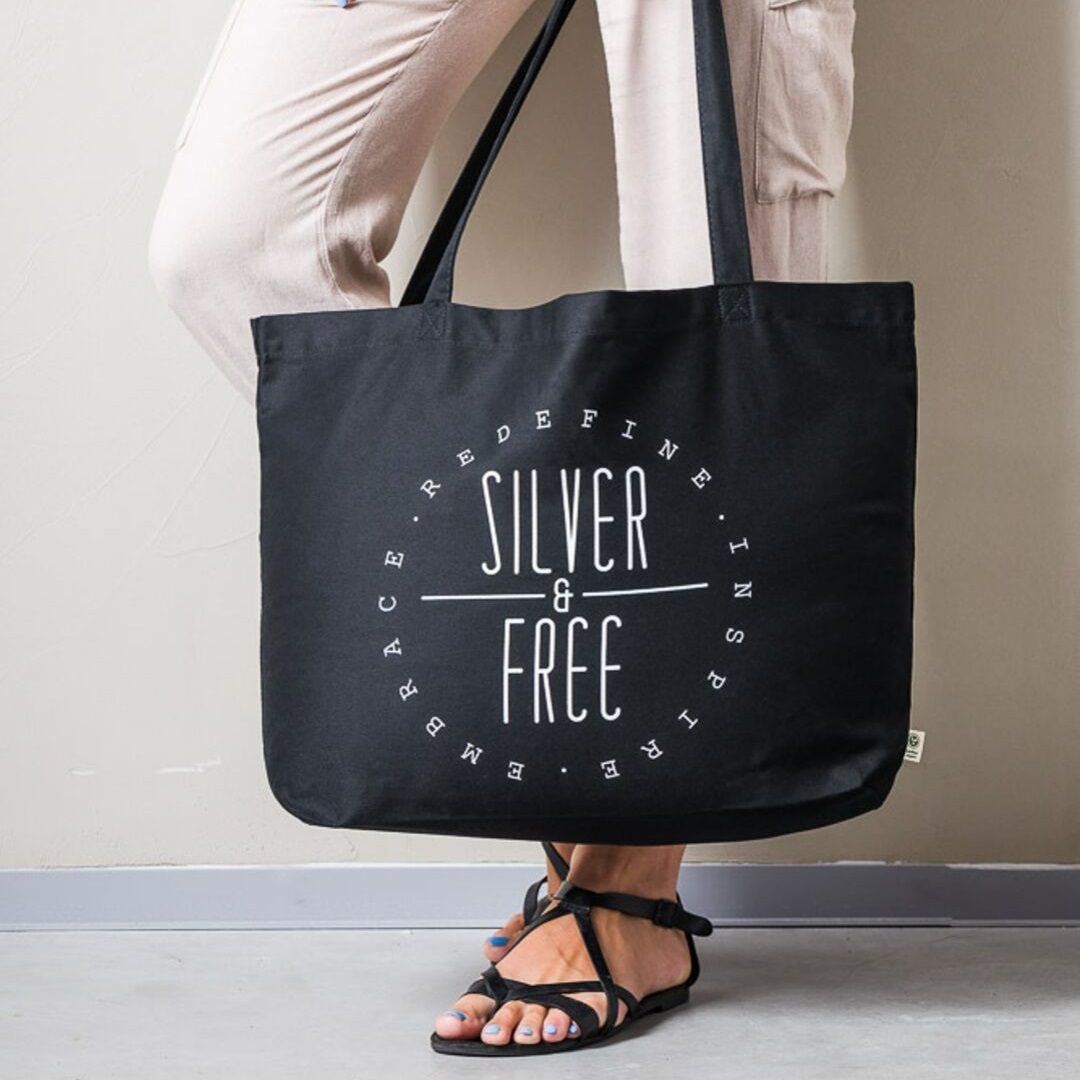 Silver & Free Tote Bag
