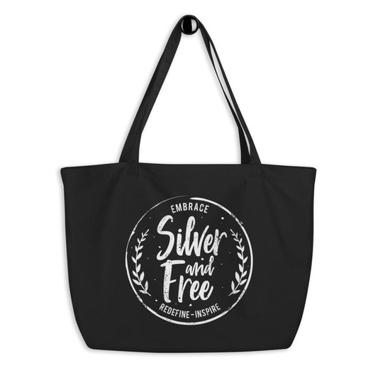 Tote Bag for women who are growing out gray hair