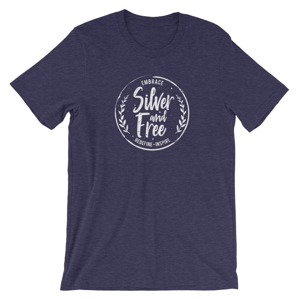 T shirt for women who are growing out gray hair