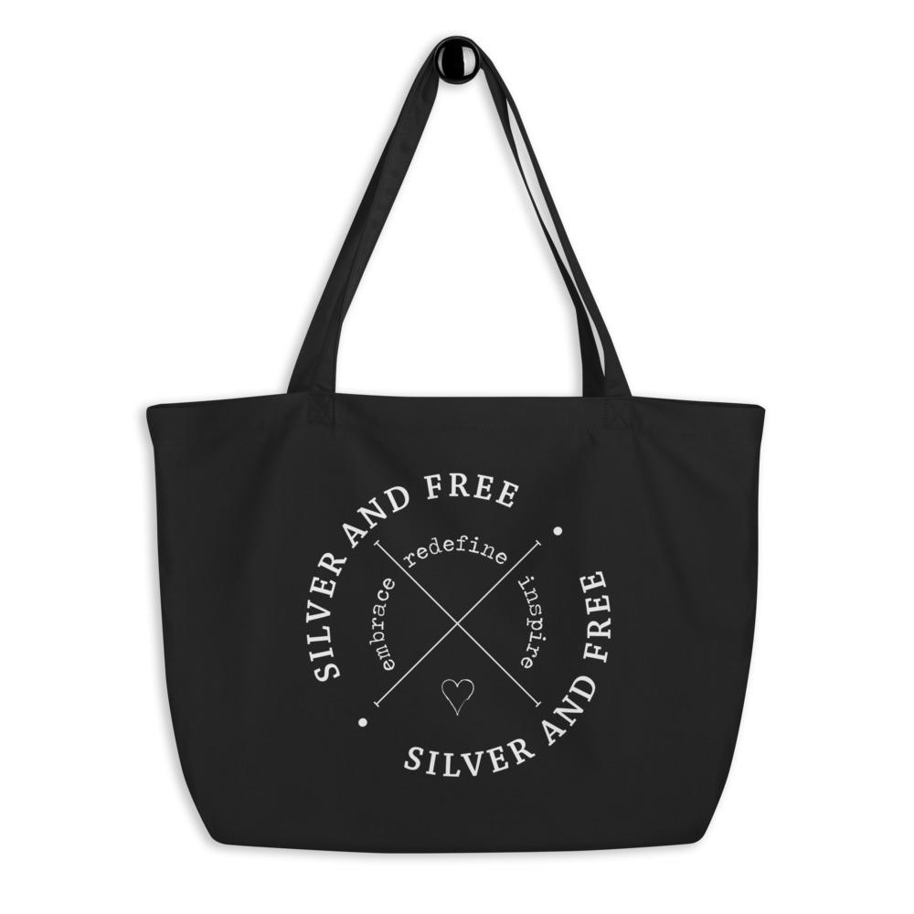 Tote Bag for women who are growing out gray hair